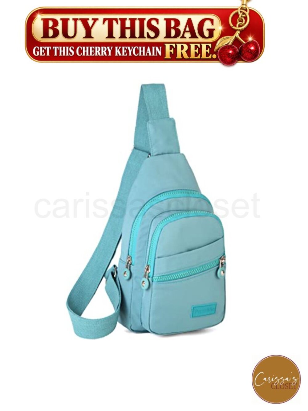 ✨EVANCARY Crossbody Sling Bag Small Mini Backpack Water Resistant Nylon